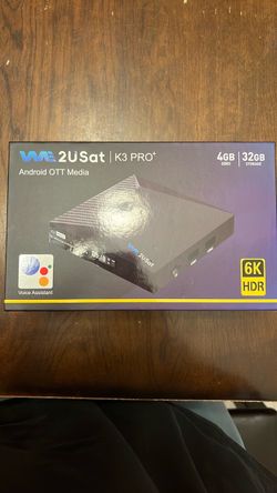 WE 2USat K3 Pro+ Android OTT Media Box