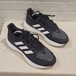 Men's Adidas UltraRun 5 Men's Navy Blue & White Shoes lE8792 Size 10M Like New