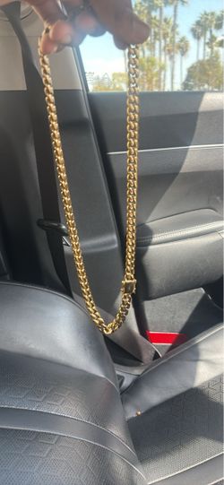 Gold Cuban Link Chain Necklace