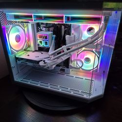 WHITE Gaming Pc Rtx 4060 Amd DDR5 New