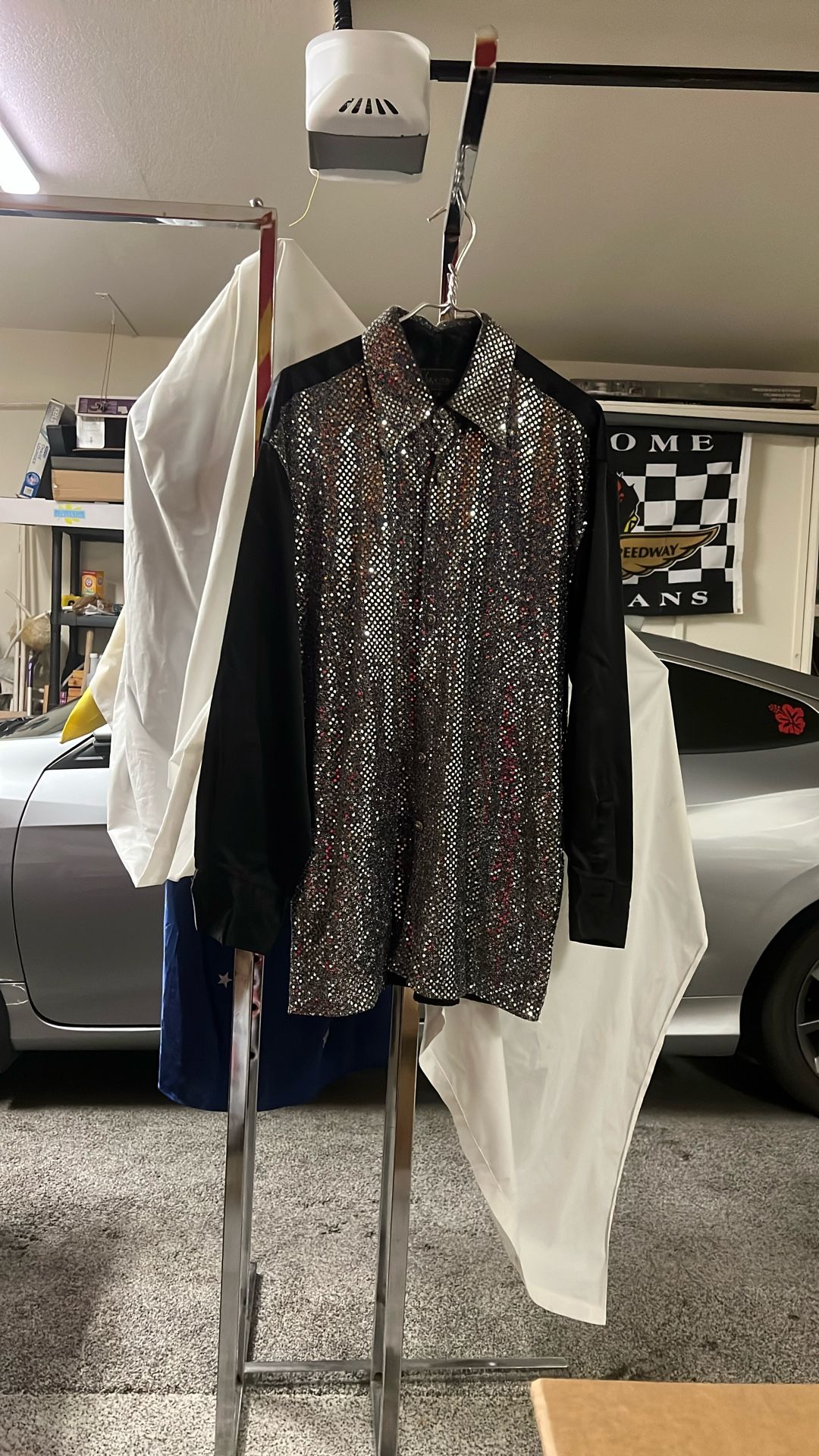 Men’s Sequined Disco Shirt 