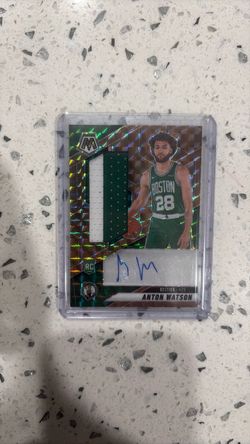 Anton Watson Mosaic RC Auto Patch Card Celtics