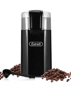 Electric Coffee Grinder Stainless Steel Blade Grinder for Coffee Espresso Latte Mochas, Noiseless Operation.GECGI140-U-1