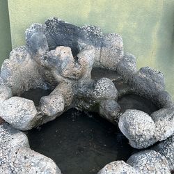 Concrete Rock Water Fountain 