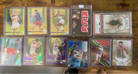Tennis trading cards