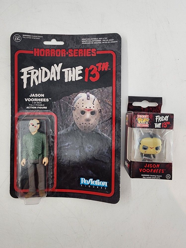 Friday the 13th Jason Voorhees Action Figure and Pocket Pop Keychain