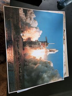 Space shuttle kennedy space  ctr 1982 16x20 inpact photo # 13336