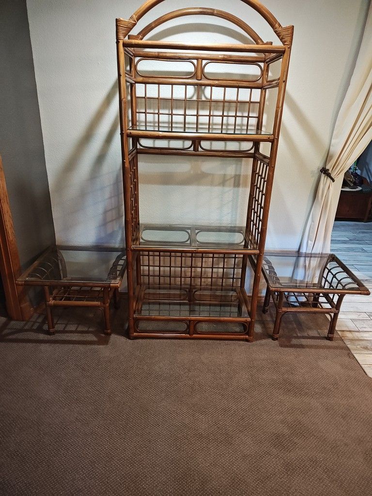 Shelving and Side Tables Set