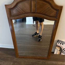 Wood Frame Mirror 