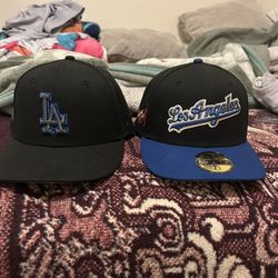 NEW ERA DODGERS HATS  2 FOR $60
