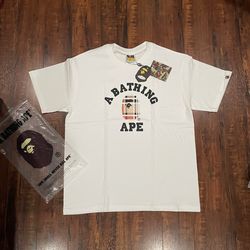 Burberry check Bape t-shirt