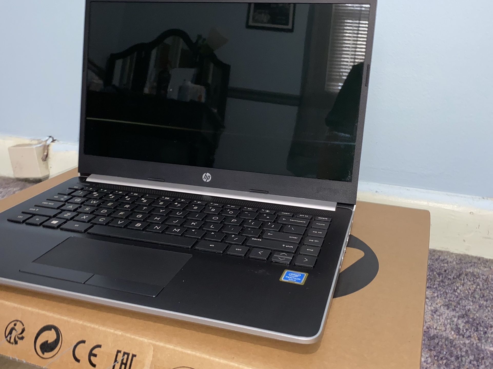 HP - 14" Laptop - Intel Pentium Gold - 4GB Memory - 128GB