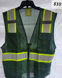 Chaleco Gris Con Reflectores 