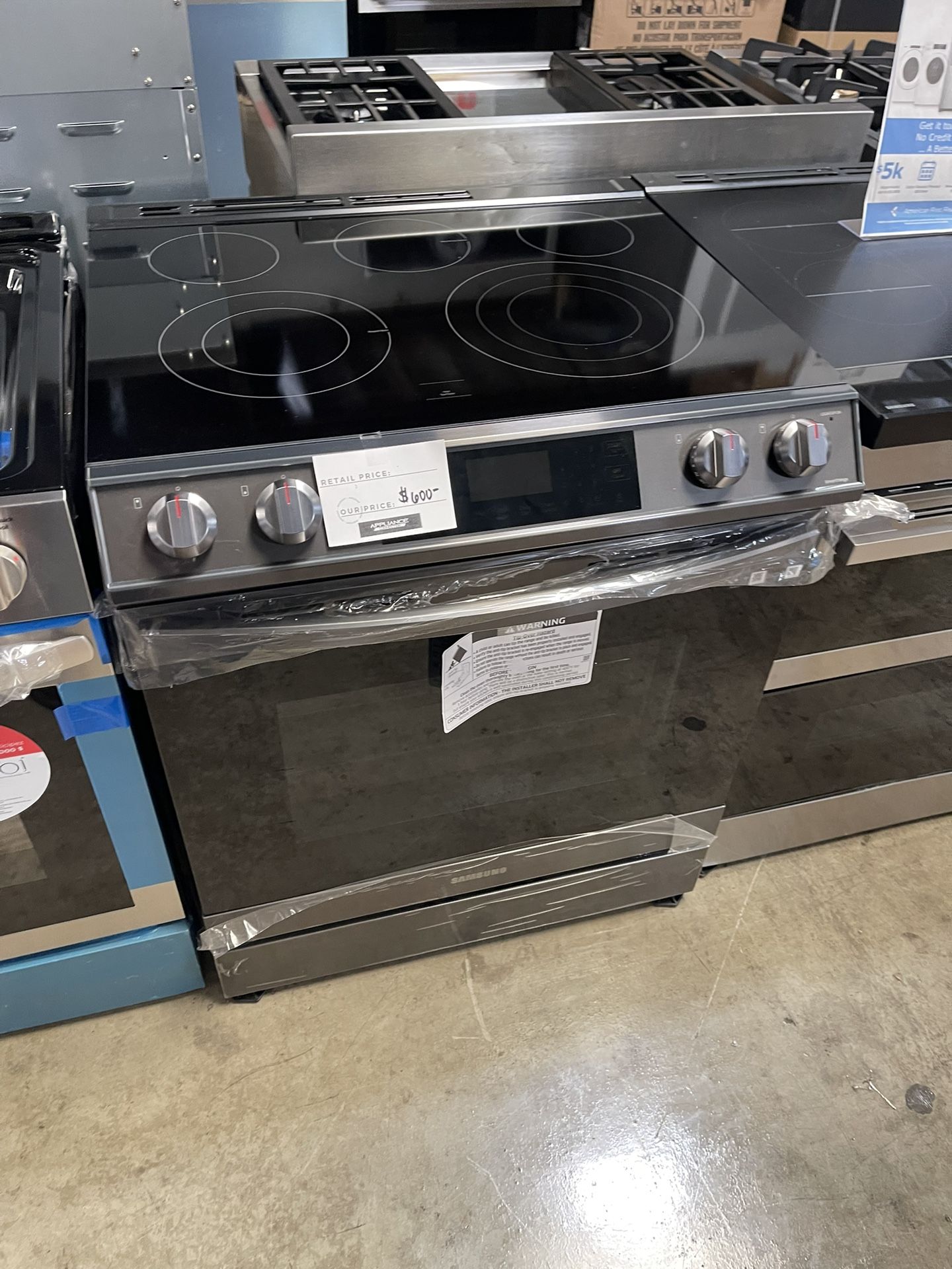 SAMSUNG SLIDE ELECTRIC RANGE
