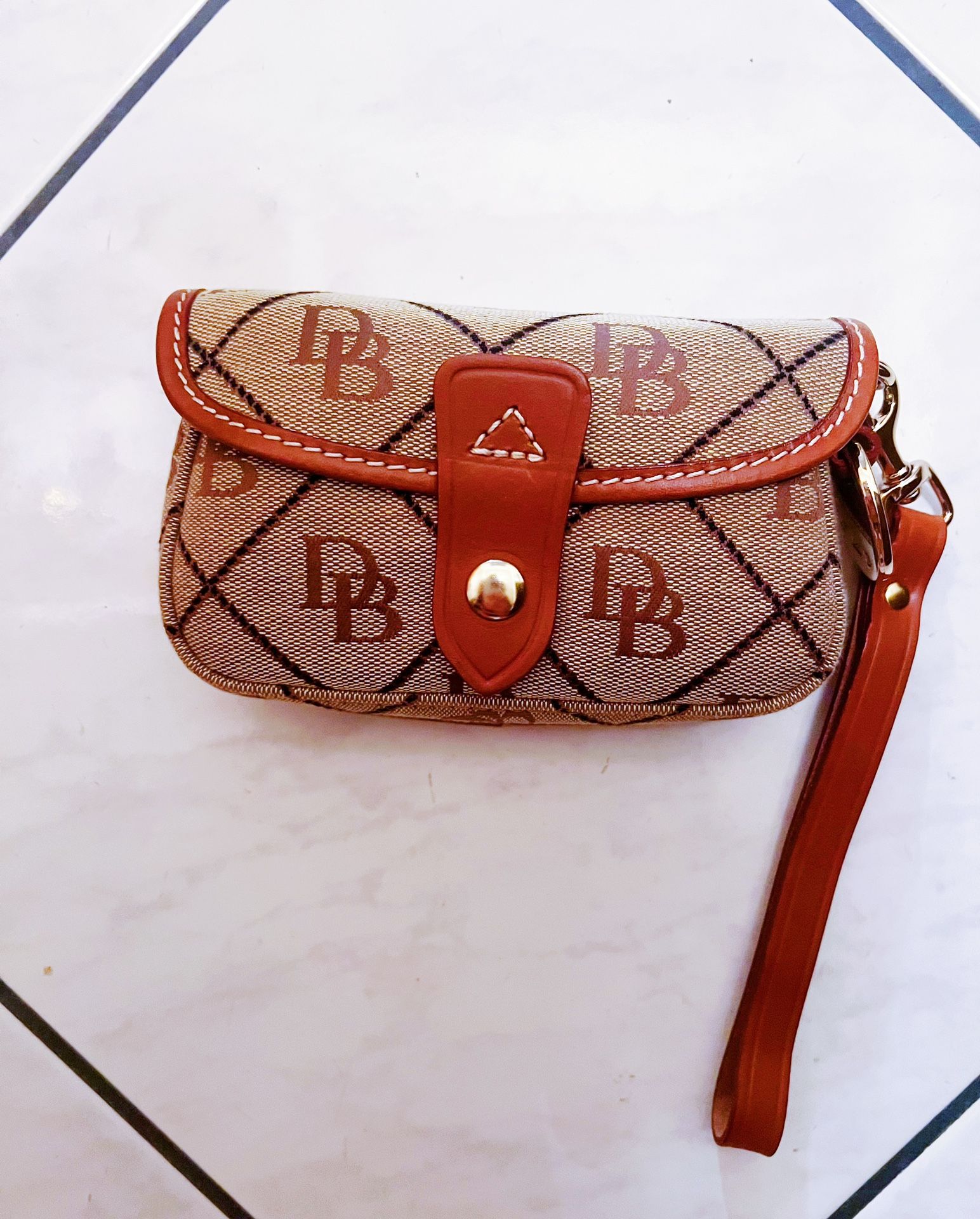 BRAND NEW Dooney & Burke Flap Wristlet