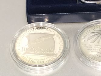 Beautiful mint condition Collection of silver coins each 100