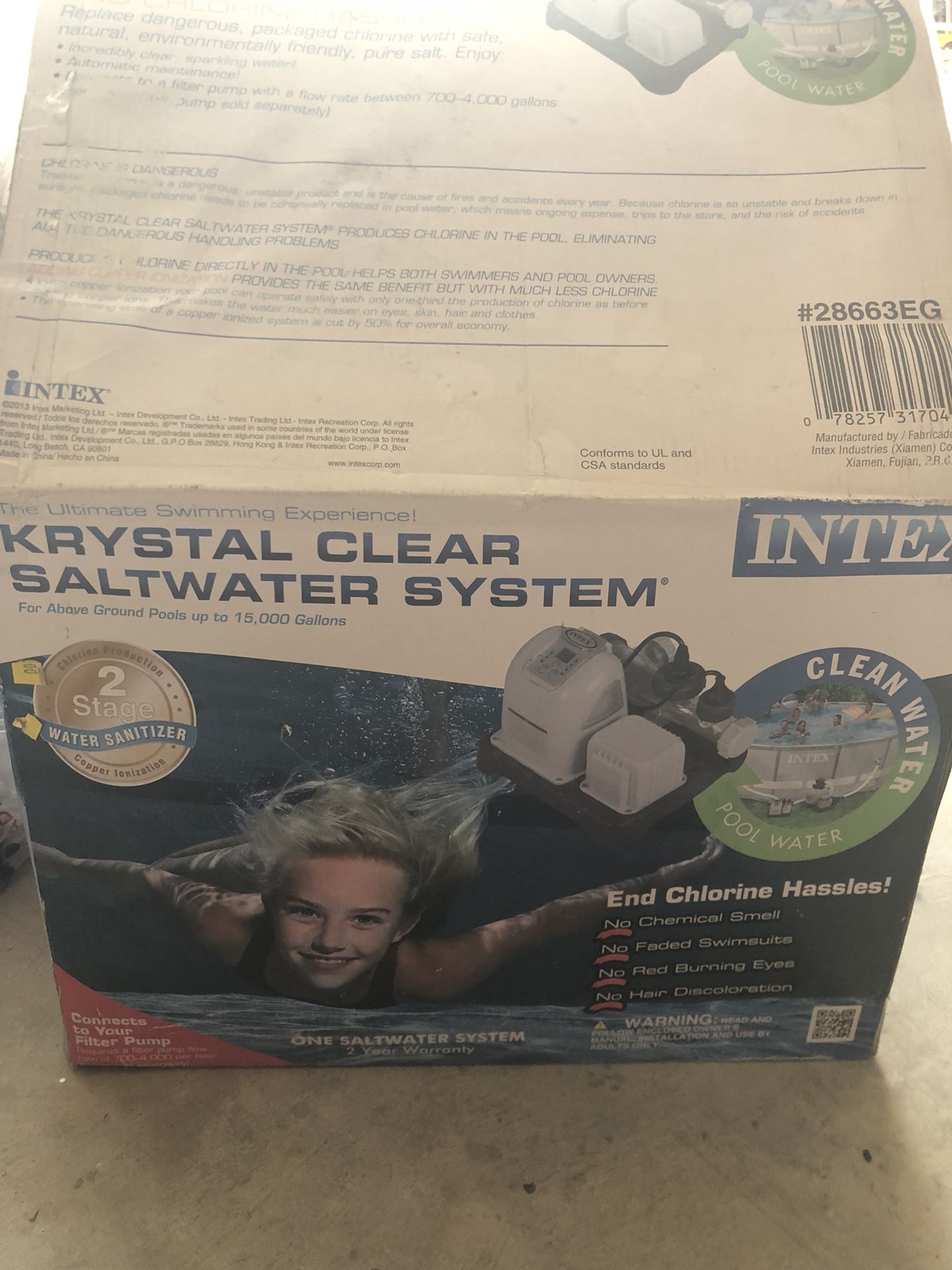 Krystal clear saltwater system