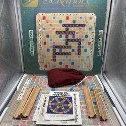 Scrabble Deluxe Edition Turntable Complete Selchow & Righter USA Vintage 1977