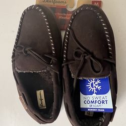 New Dearfoams Men's NO SWEAT COMFORT DF ADAPT Shoes Size 9-10