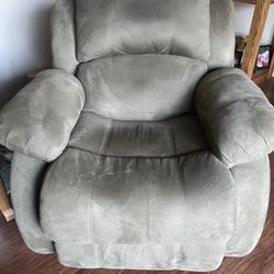 Nice Rocker/Recliner, Light Olive Green