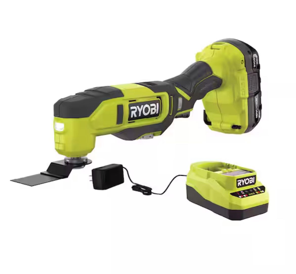 RYOBI ONE+ 18V Cordless Oscillating Multi-Tool Kit with 2.0 Ah Battery and Charger