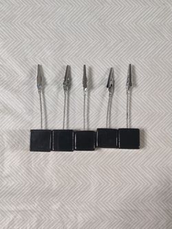5 Black Photo Cubes Clips