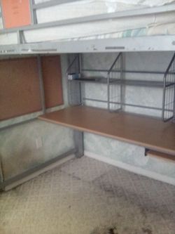 Space saver bed and desk