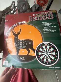 Dart board/ Target board dual sided with darts