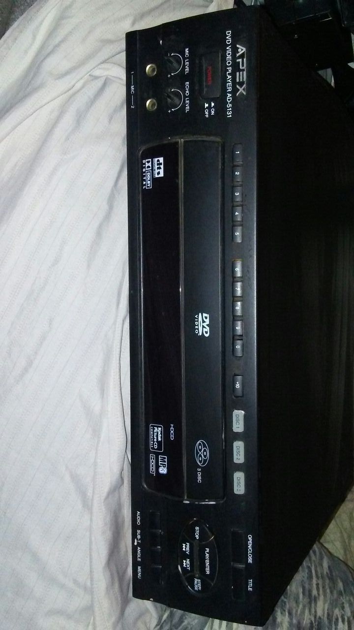 DVD player s. 3 different kinds