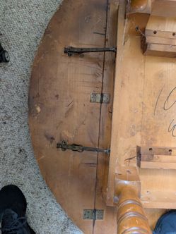 Free table with leaf solid wood