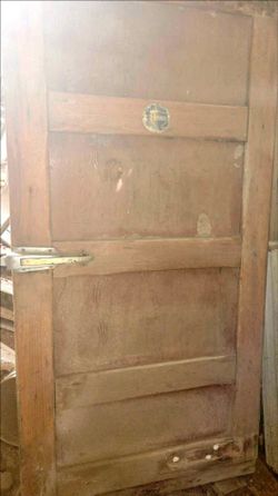 1940s Vintage Walk-In Cooler Door | Heavy/Thick, Manufactured in Dallas