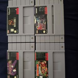 Super Nintendo Snes Video Game Lot