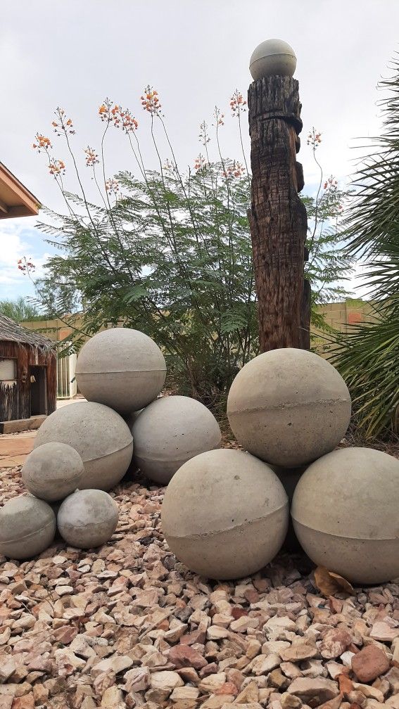 Atlas Stones Cast Stone Spheres Garden Balls Statuary Decorations