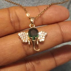 Elephant Pendant Necklace 