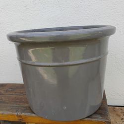 12" Tall Ceramic Pot 