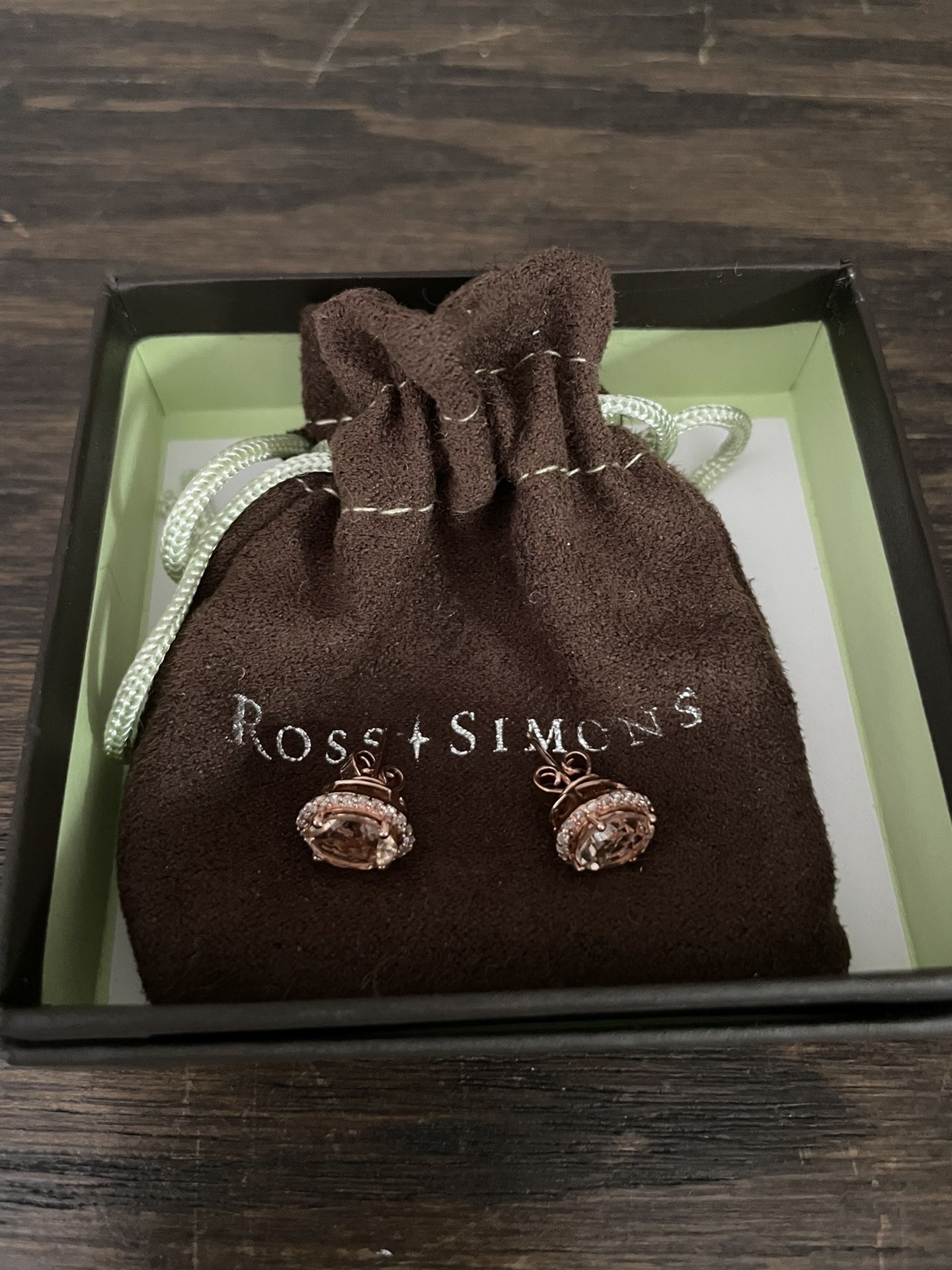 Morganite & Diamond Earrings