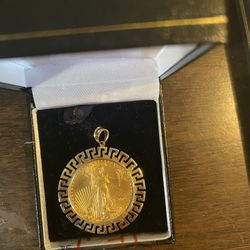 1ounce Gold Coin  American Eagle Pendant 
