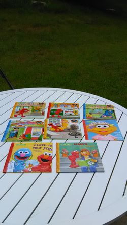 123 Sesame Street Book Lot Set (8) All Hard Back But 1