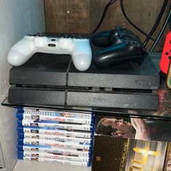 PS4 and Two Controllers