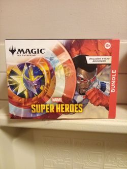 Magic the gathering marvel superheroes bundle pack includes nine play boosters