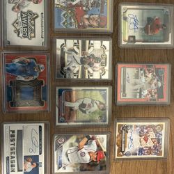 80$ For All, 5-10$ For Each, Assorted Sports Cards, Signed, Patch, /99, Rookie Cards