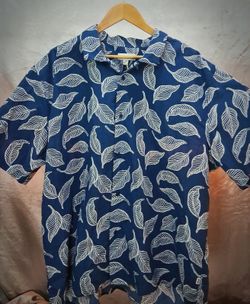 NWT Free Assembly Mens XXL Short Sleeve Button Up Shirt 