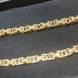 14k Italian Made Yellow Gold Chain