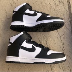New Nike Dunk High White Black Panda Women’s 10.5, Men’s 9
