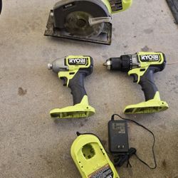 Ryobi Drills Saw And Charger No Batteries $100 For All