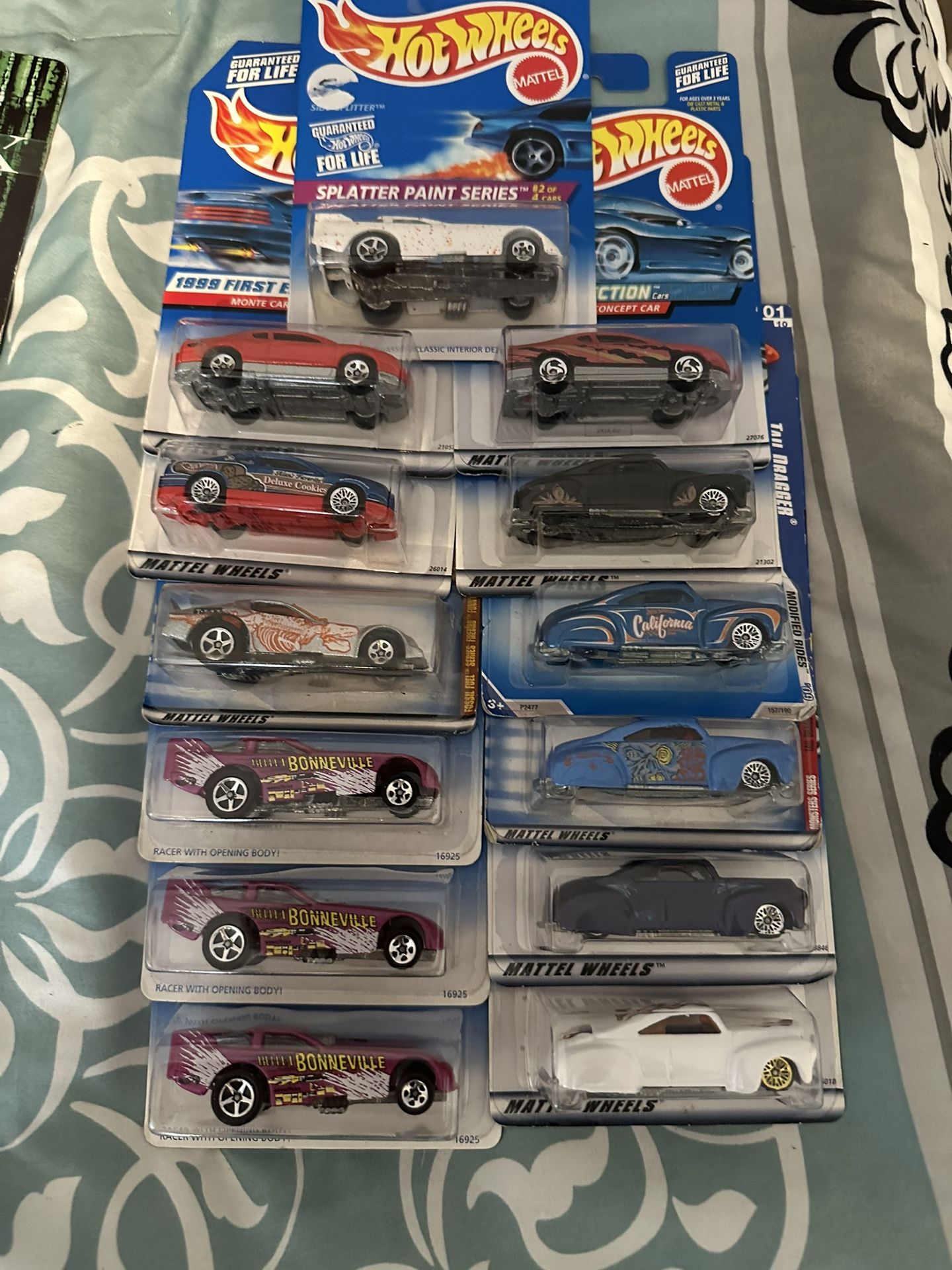 Metal Hot Wheels Funny cars, Monte Carlo Concept Cars and Tail Draggers