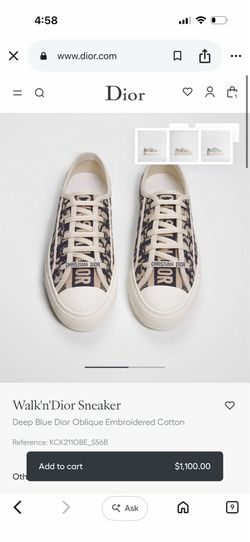 Dior sneakers new! In the box never used with receipt. Size 38.5 or 8 US