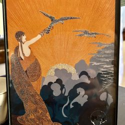 Art Deco 5x7 Lady Art Frame