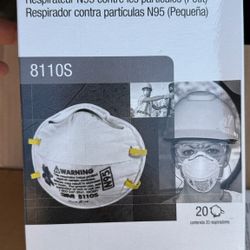 3M 8110S N95 particulate respirators