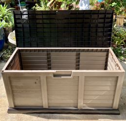 116 Gal. Starplast Deck Box: 55”W x 24.4”D x 27.1”H